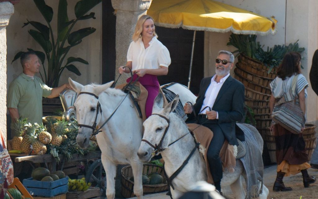 George Clooney e Brie Larson gravam comercial em Madr
