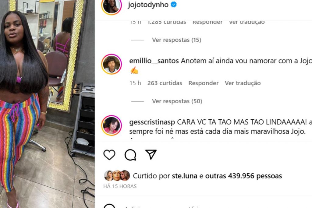 Fã comenta que quer namorar Jojo Todynho