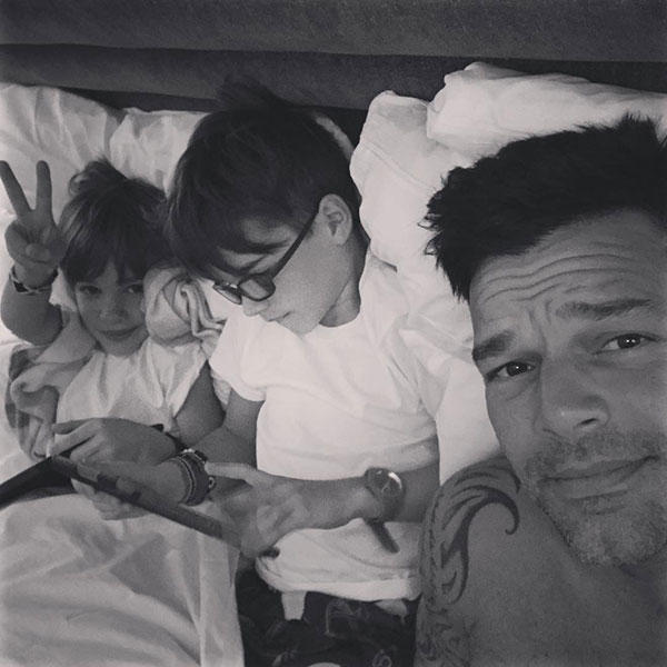 Ricky Martin e filhos