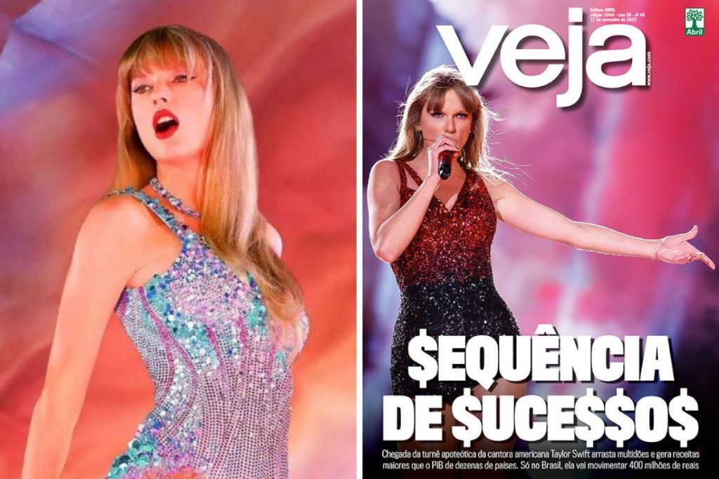 Taylor Swift é capa da revista Veja (Reprodução/Divulgação/Veja)