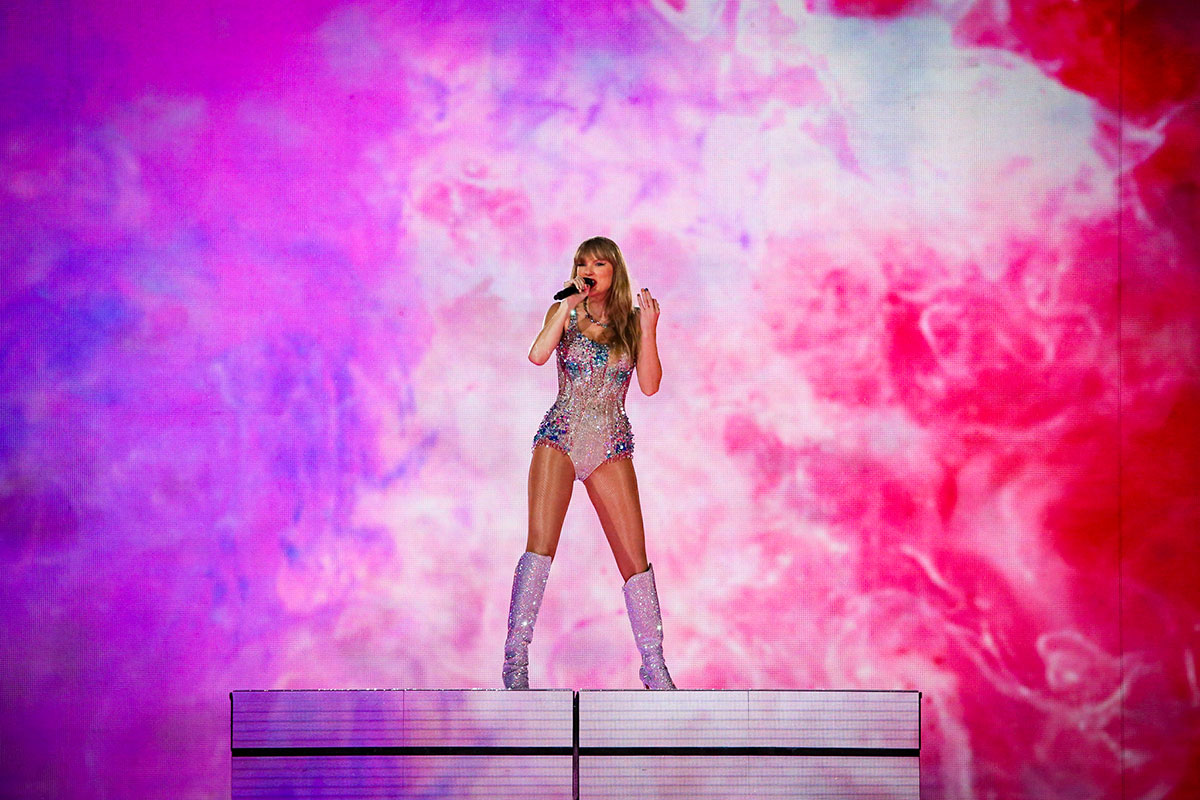 Taylor Swift durante show no Engenhão