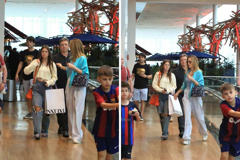 Boninho e Ana Furtado passeiam no shopping (Edson Douglas/AgNews)