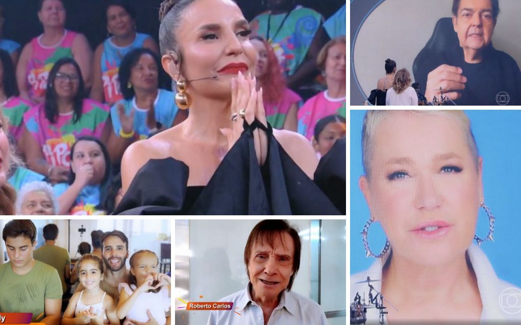 Roberto Carlos, Xuxa, Bethânia, Faustão, Raul Gil e Xuxa se juntam para homenagear Ivete Sangalo