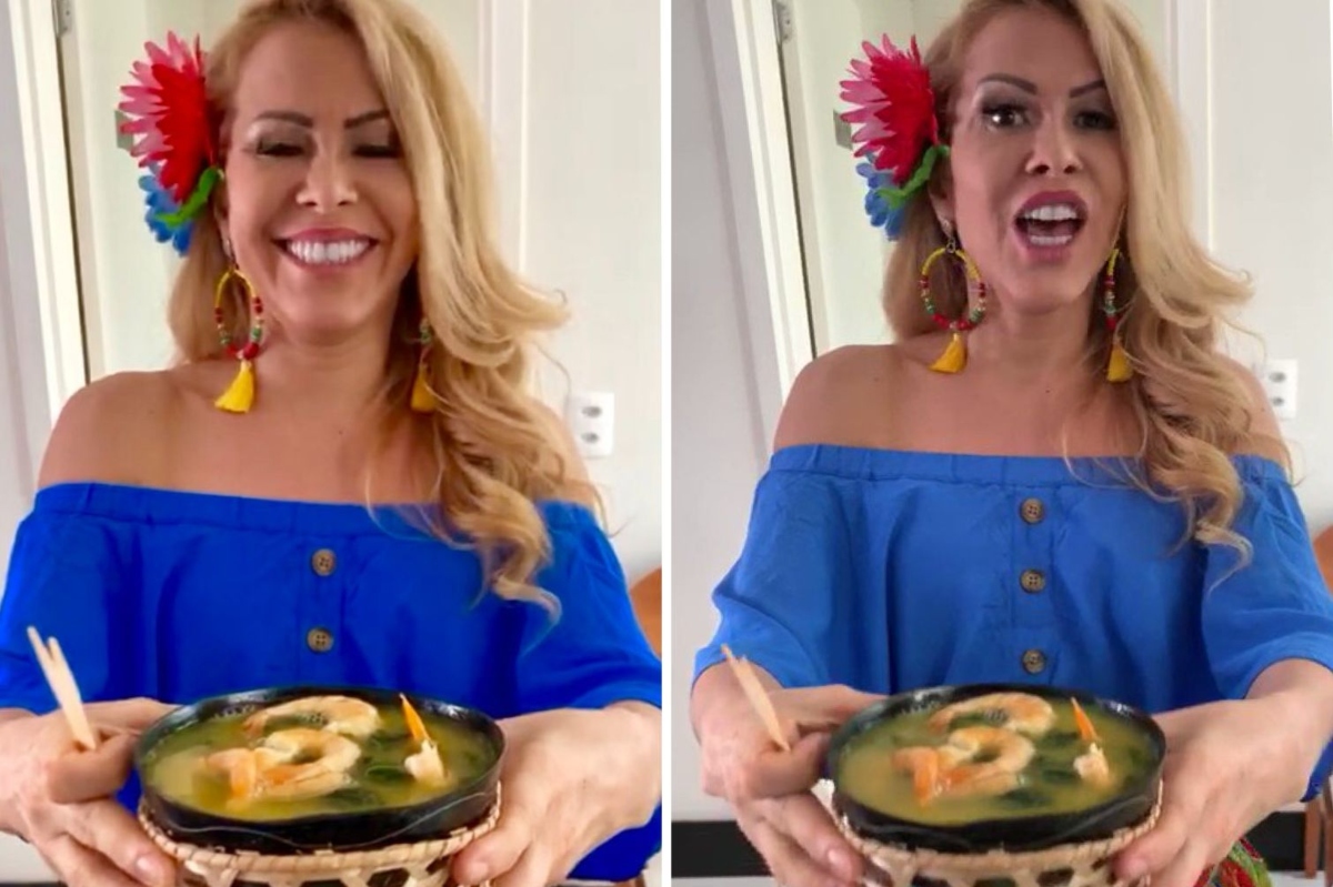 Joelma faz diretor americano tomar tacacá: ' É muito bom'; vídeo