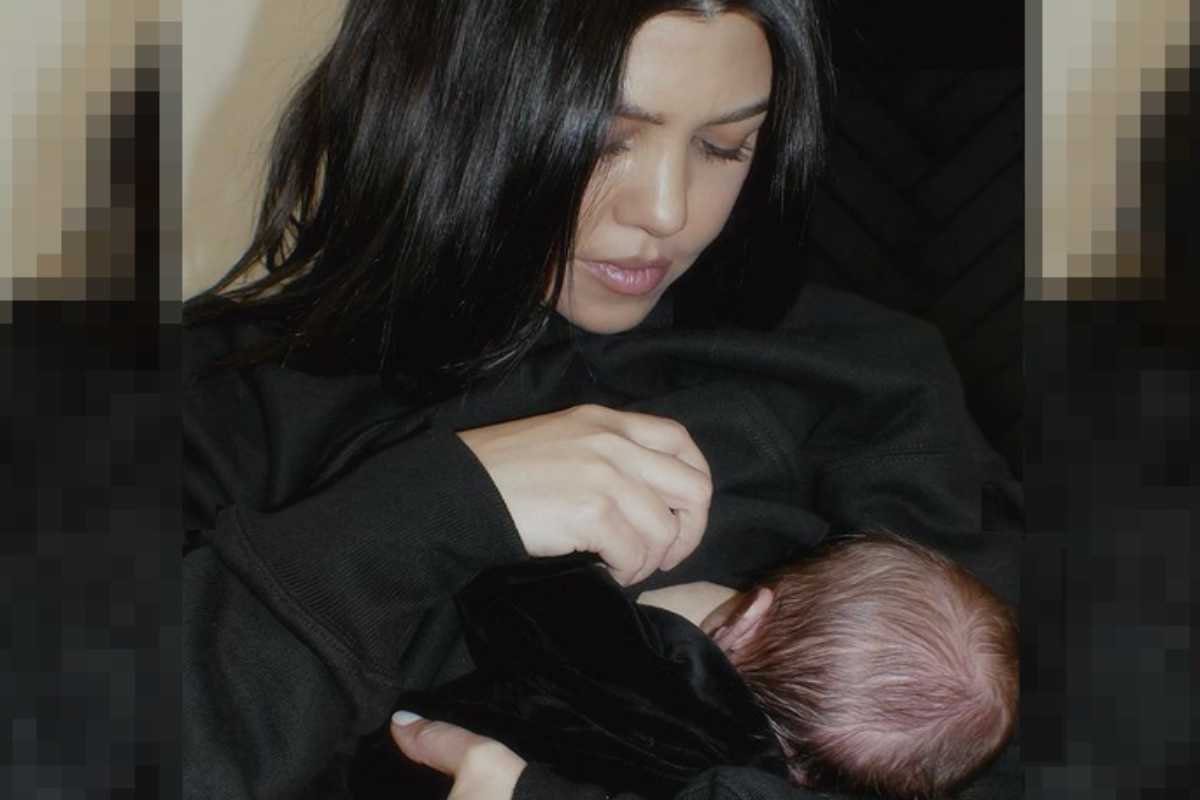 Kourtney Kardashian e o filho Rocky