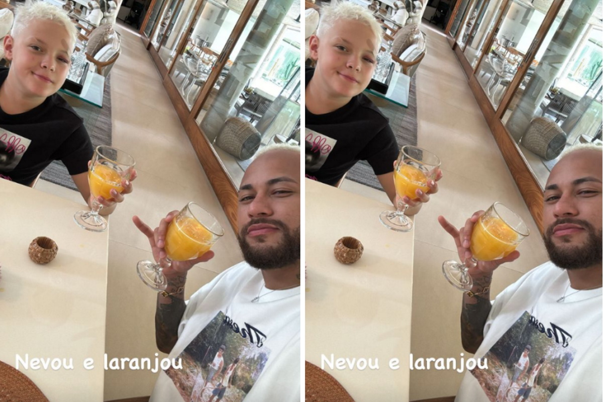 Neymar e Davi Lucca