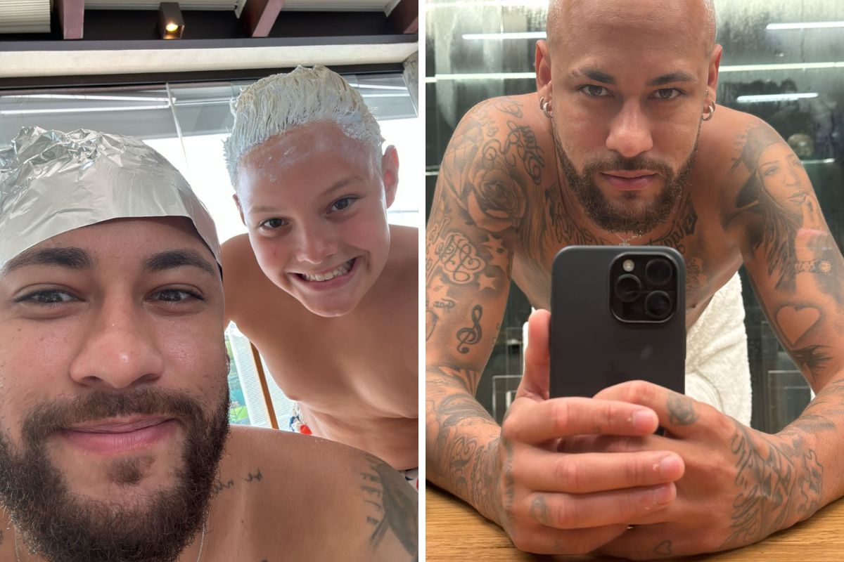 Neymar e Davi Lucca mudaram o visual