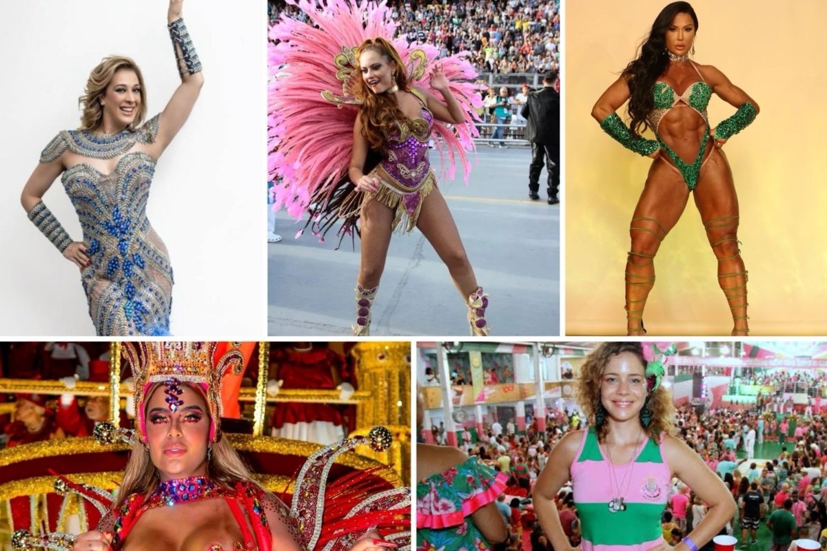 Carnaval 2024 - Claudia Raia, Ellen Roche, Gracyanne, Rafaella e Leandra Leal