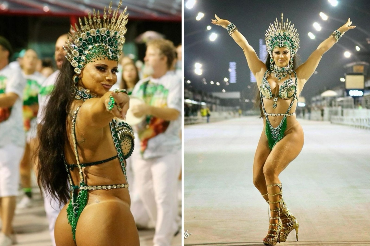 Carnaval SP - Viviane Araújo, rainha da bateria da Mancha Verde