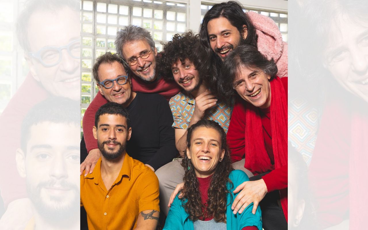 Casa Ramil com Kleiton, Kledir, Vitor, Ian, Gutcha, Thiago e João Ramil