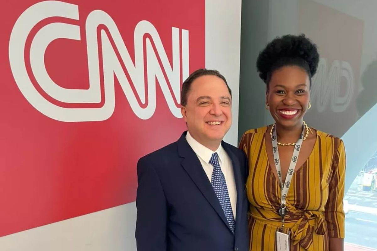 Carol Marcelino e Dr. Roberto Kalil na CNN