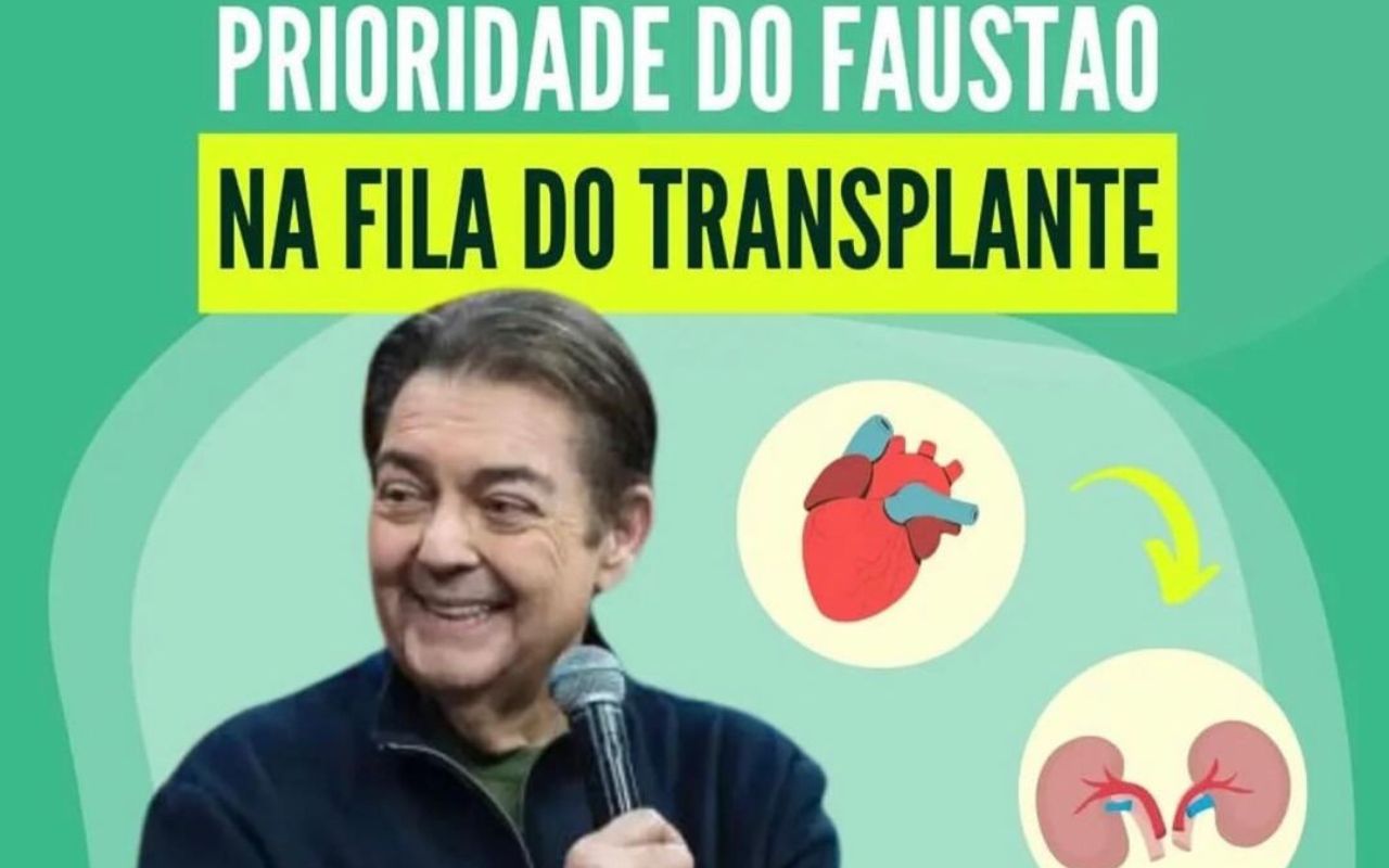 Família de Faustão explica motivo da prioridade em transplante de rim