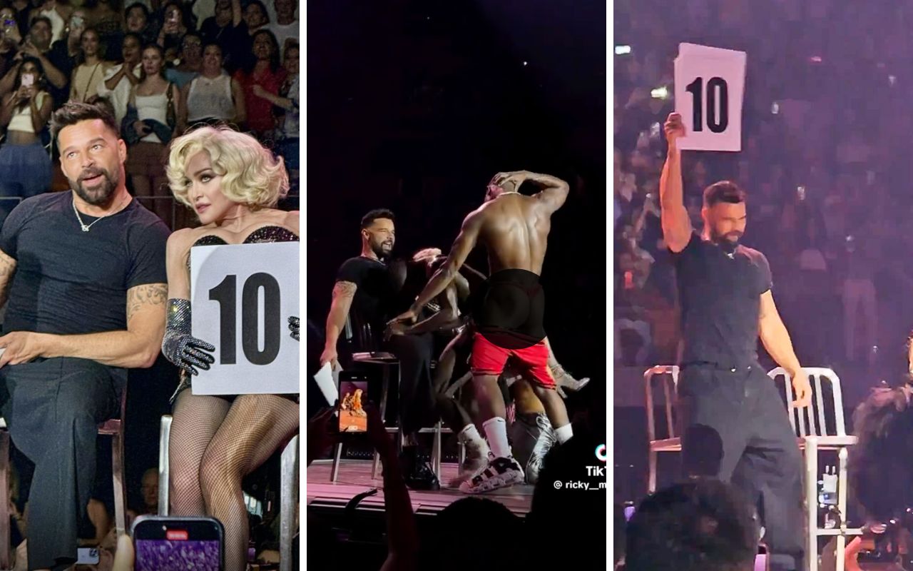 Ricky Martin se empolga demais com dançarinos de Madonna e fãs enlouquecem: ‘excitado!’